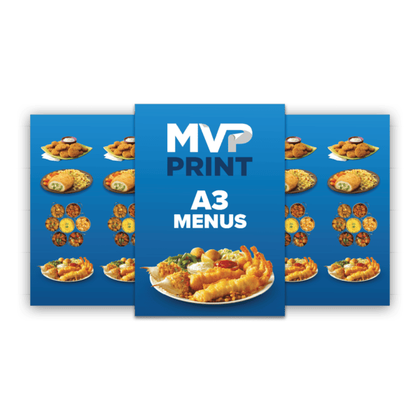 A3 Menus by MVP Print
