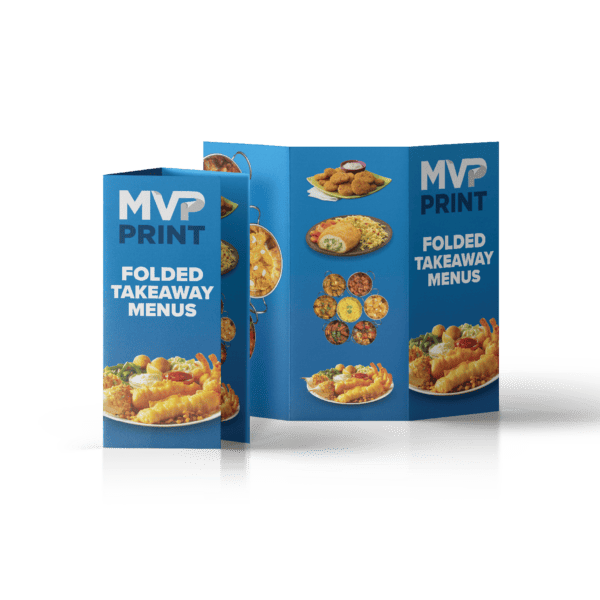 Folded Takeaway Menus Printing Services in Australia | MVP Print