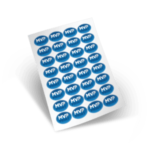 Oval Top Cut Label Sheets