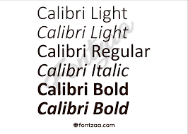 Calibri for Print Advertising