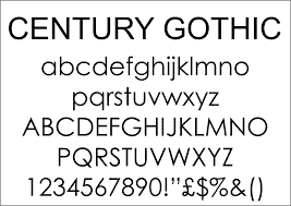 Century Gothic