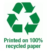 10% Recycled for sustainable printing