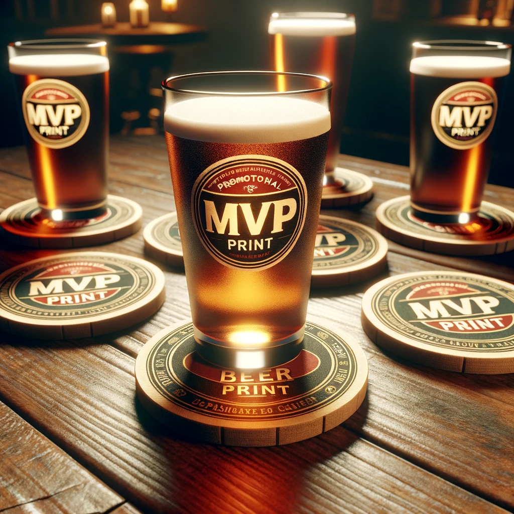 Custom Paper Drink Coasters MVP Print